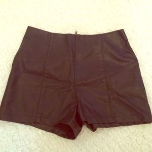 Faux Leather shorts