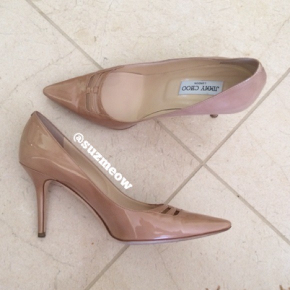 Jimmy Choo Nude Pumps - Picture 2 of 4