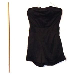Black tube (strapless) romper
