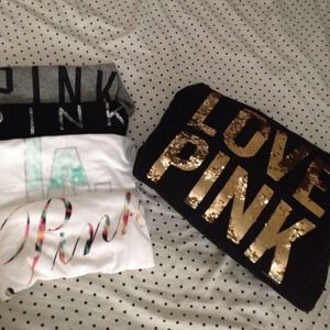 VS pink - Leopard Print interior Hoodie