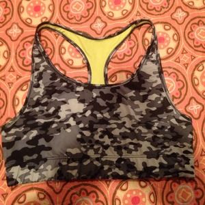 Camo sports bra