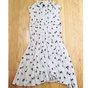 H&M Button Up Cardinal Dress