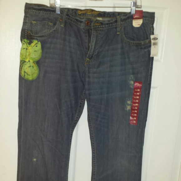 Distressed denim size 16  NWT