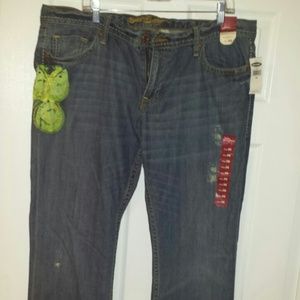 Distressed denim size 16  NWT