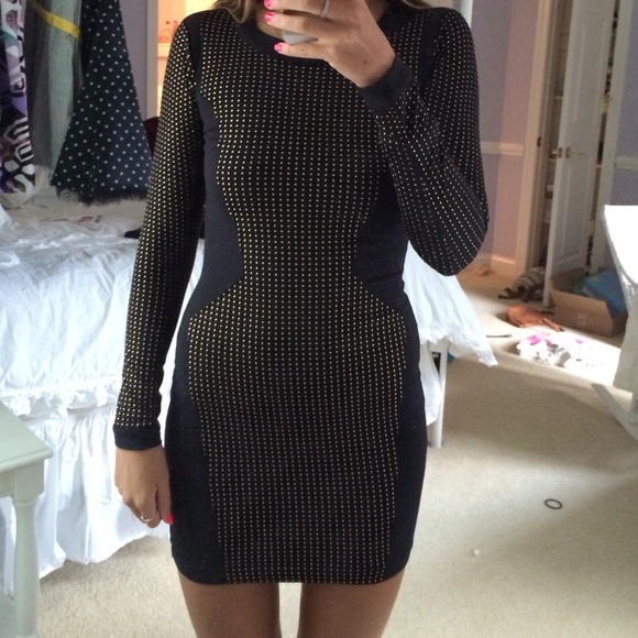 Black long sleeve dress