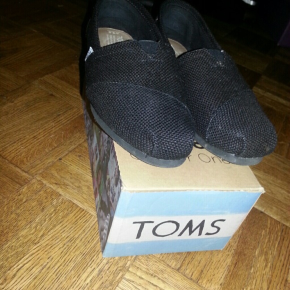 Toms burlap black classics