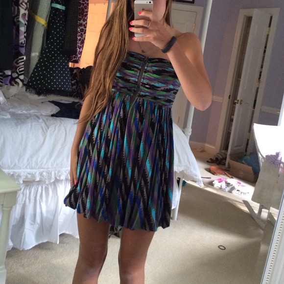 Colorful flowy dress