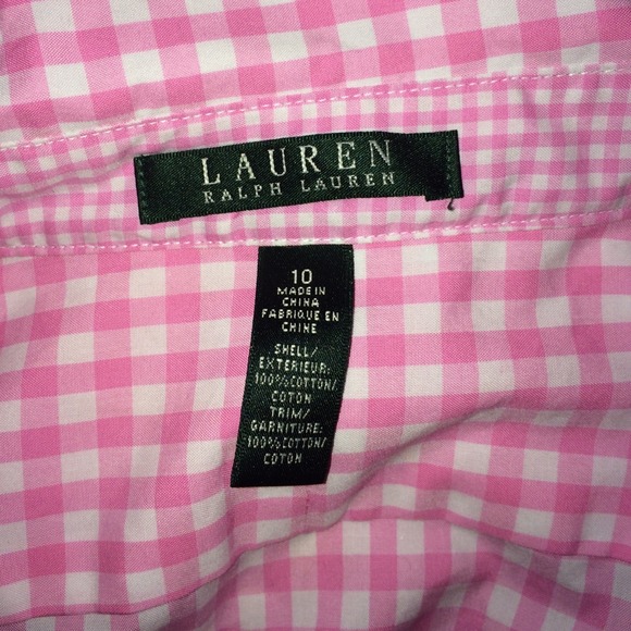 Polo Ralph Lauren button up peplum top - Picture 2 of 2