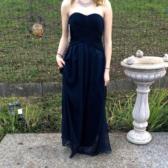 Navy prom dress