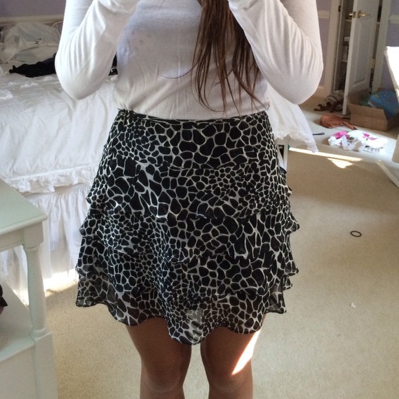 Animal print skirt