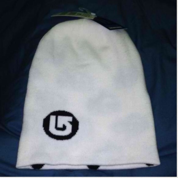 Burton White Reversible Beanie