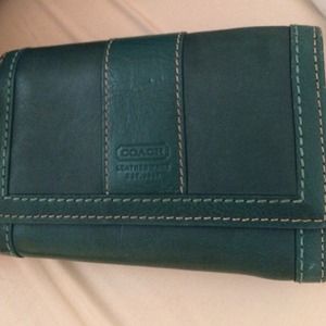 Teal Coach Wallet