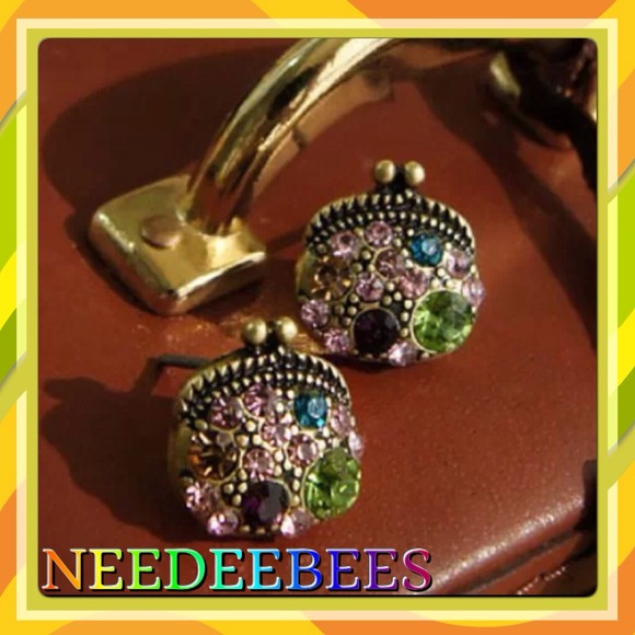 Cute purse earrings