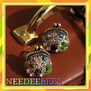Cute purse earrings