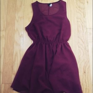 Burgundy H&M Dress