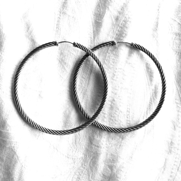 David Yurman hoop earrings