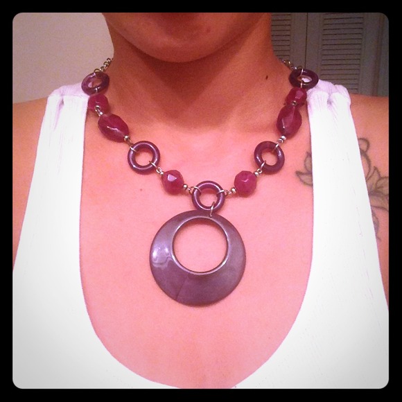 Purple necklace