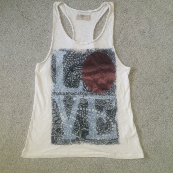 All Saints white tank top
