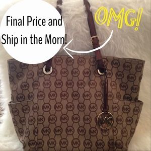 ⬇️REDUCED! Michael Kors jet set tote purse!