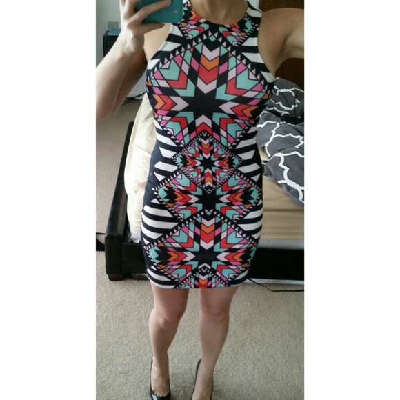 Bodycon pattern dress