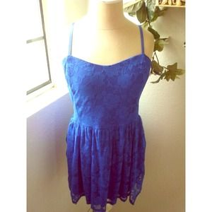 Pretty blue lace dress