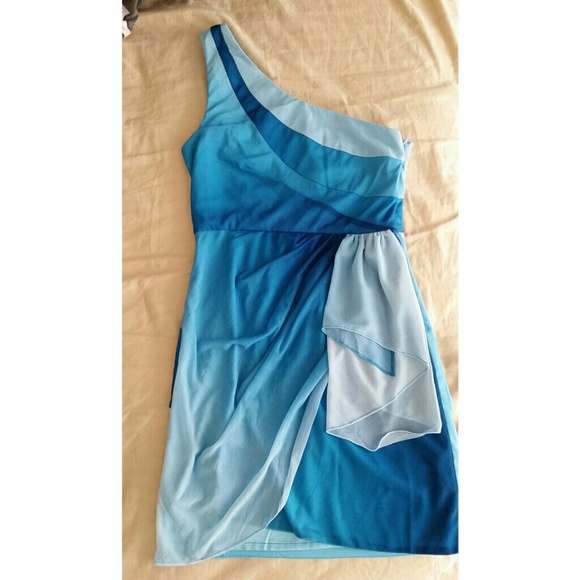 Tobi ombre one shoulder dress