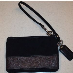 Coach signature wristlet