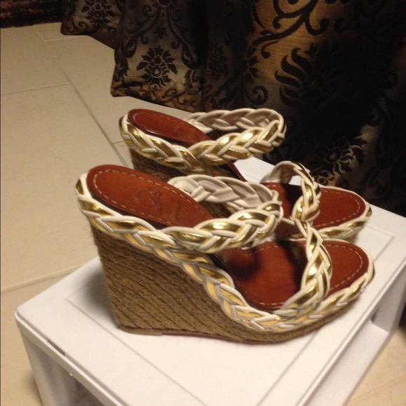 Christian louboutin wedge size 8 worn only once