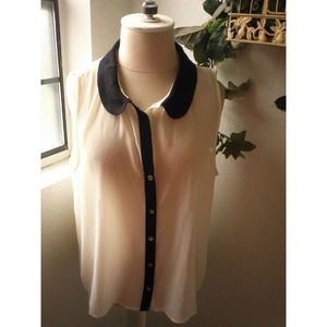 Chiffon button up
