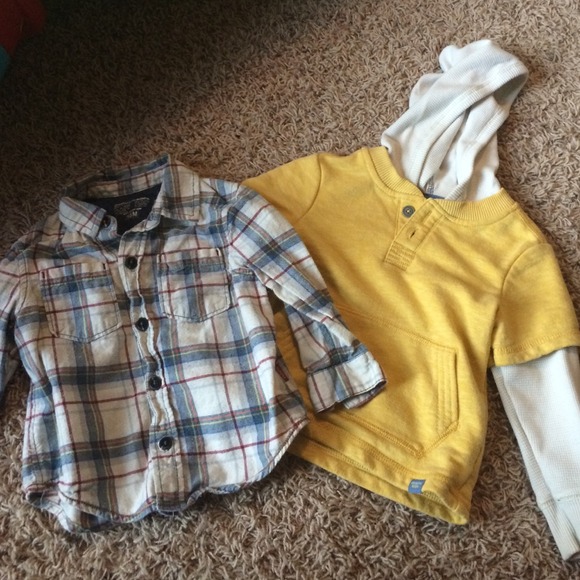 SOLD Genuine Kids flannel and long sleeve 18 month