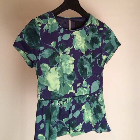 Garden Floral Peplum Top