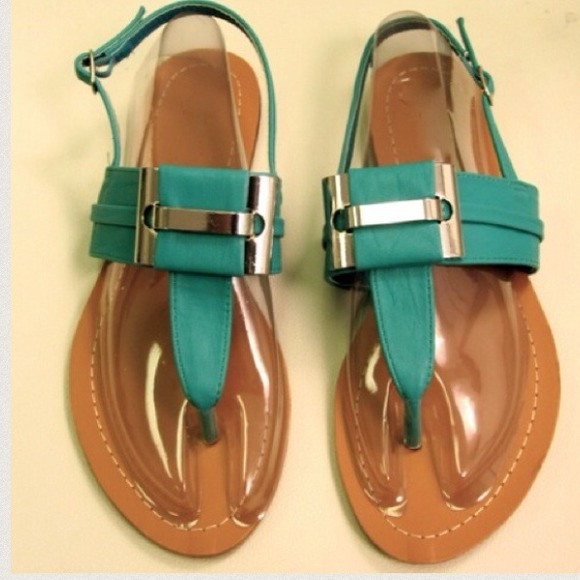 Teal Sandals