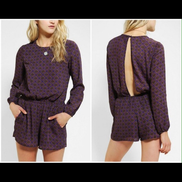 Lucca Couture Silky open back romper