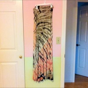 Tie Dye Maxi Skirt