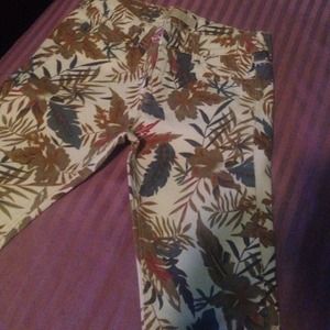 Intense floral skinny pants