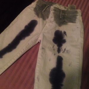 Tie die skinny pants