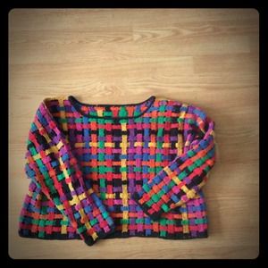 Cropped Lattice Sweater (Price Reduced)