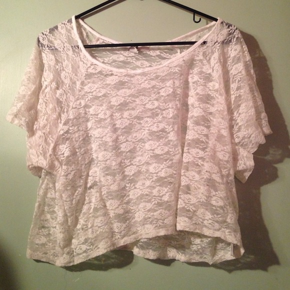 White, Floral, See through Shirt