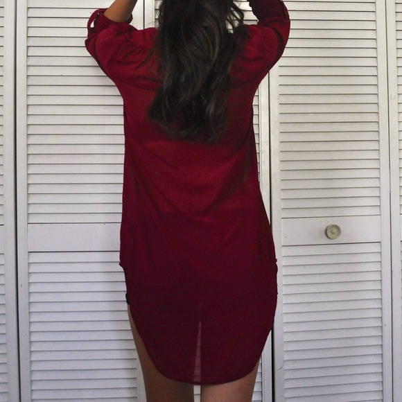 Mossimo Ruby Red Tunic - Picture 2 of 3