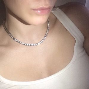HELD! For @Albj CZ Tennis Necklace 16" Graduated