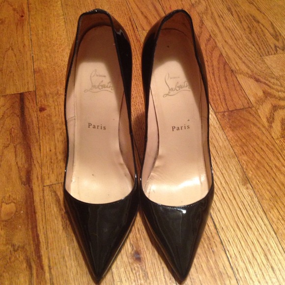 Authentic Christian Louboutin patent leather pumps