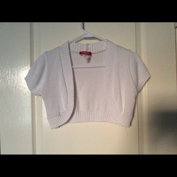 A white, bolero jacket