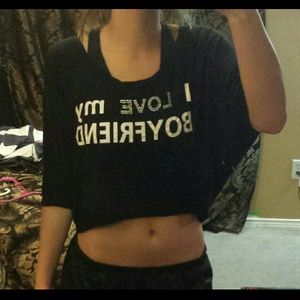I love my boyfriend crop top