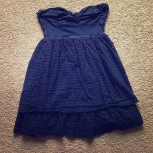 Navy Eyelet Sundress💎