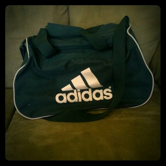 Black and pink adidas duffle bag