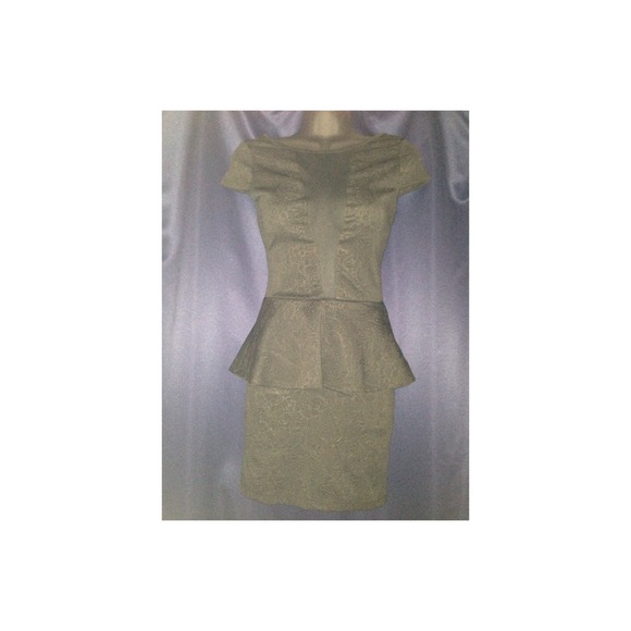 Arden B. Black Peplum Dress NWT