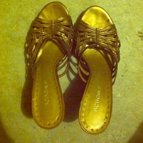 BCBG Gold Sandal