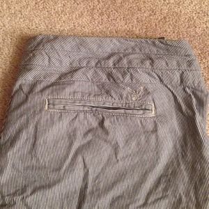 Blue Pin Striped Shorts