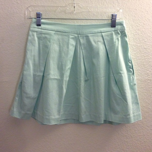 ASOS Mint Pleated Skirt with Pockets 4 - Picture 2 of 3