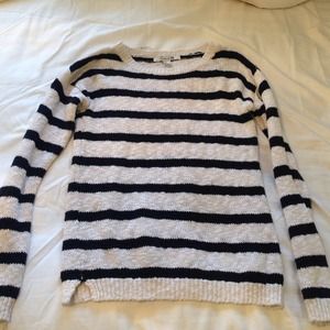 Black and White Striped Knit Sweater!!